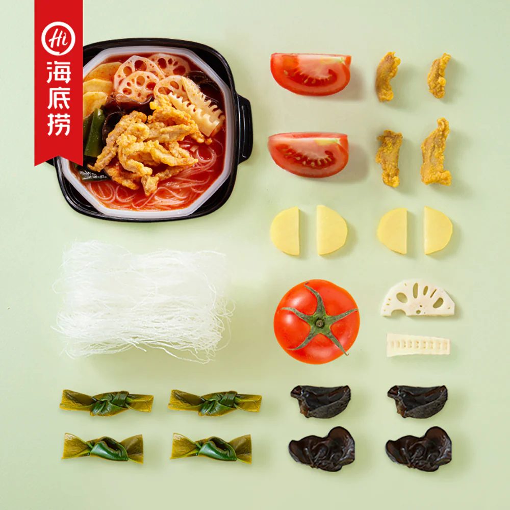 Haidilao Self-Heating Hot Pot Set - Tomato & Crispy Pork, 345g - Image 4