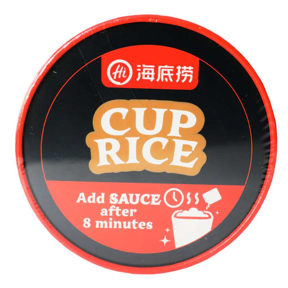 Haidilao Tomato Flavour Cup Rice - 121g - Image 3