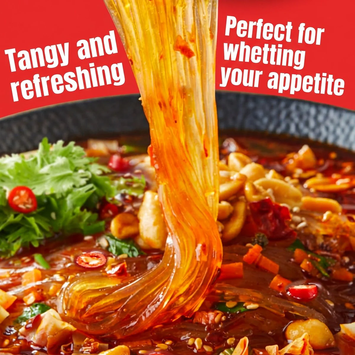 Haidilao Tomato Rice Vermicelli 173g - Instant Tomato Rice Noodles - Image 3