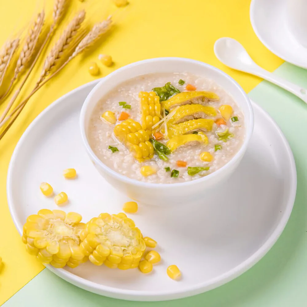 Haifusheng Instant Corn & Chicken Oatmeal Porridge - 43g - Image 3