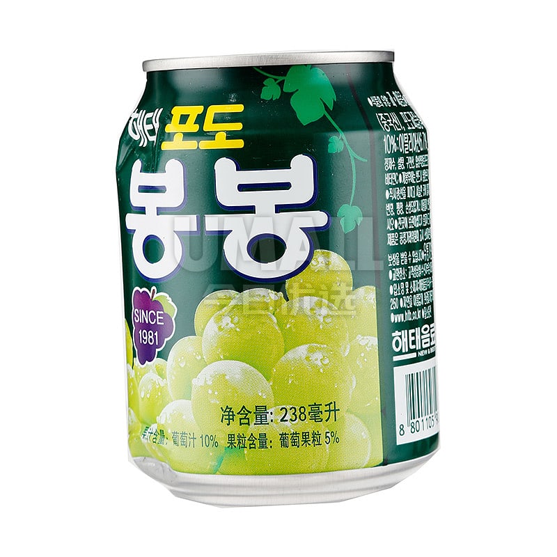 Haitai Grape Juice with Pulp - 238ml - Image 3