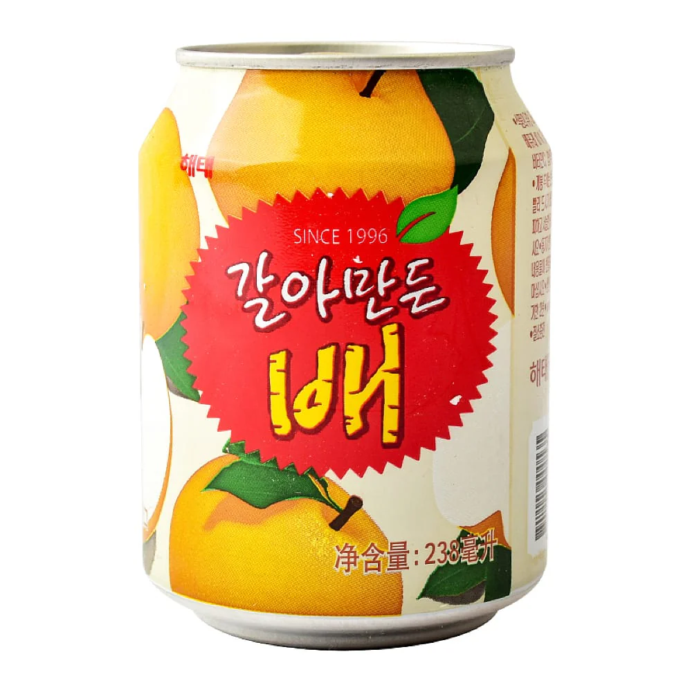 Haitai Pear Juice with Pulp - 238ml x 12 Cans - Image 2
