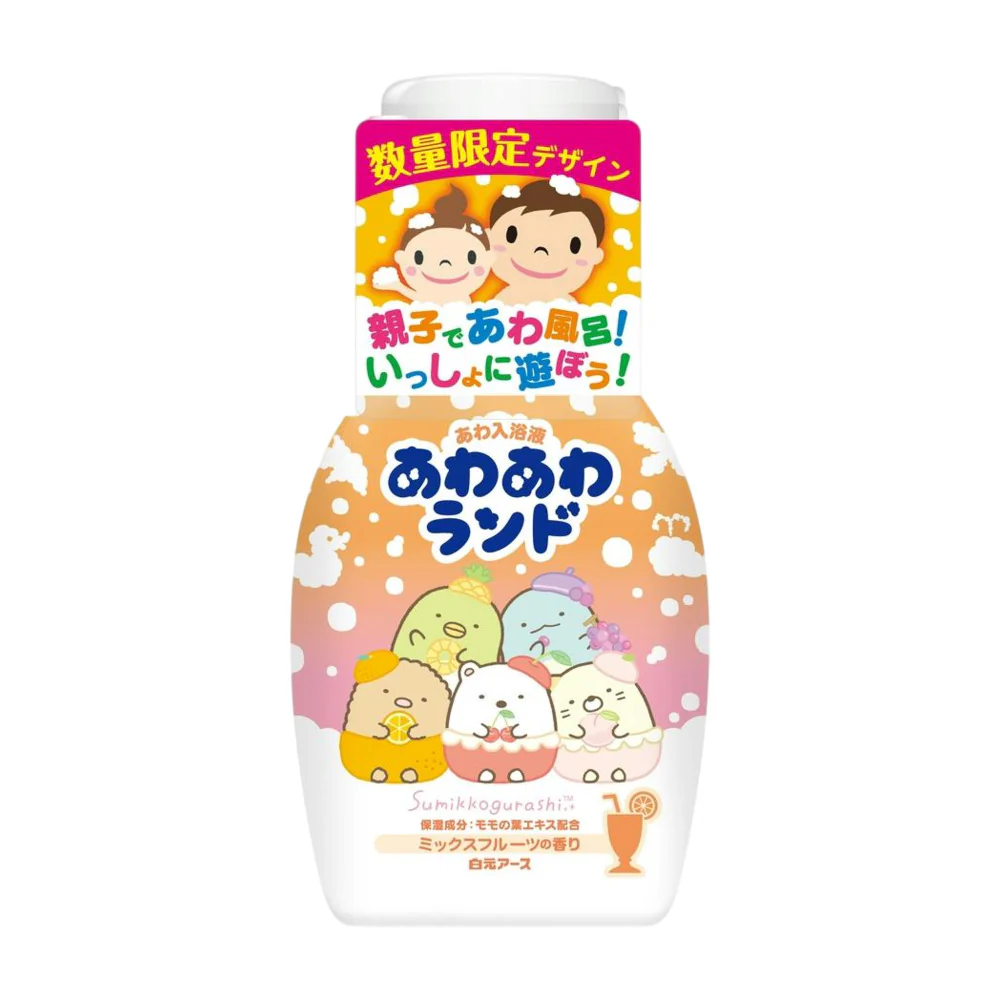 Hakugen Earth Kids Bubble Bath – Mixed Fruit Scent 300ml (Ages 4+) - Sumikko Gurashi Design