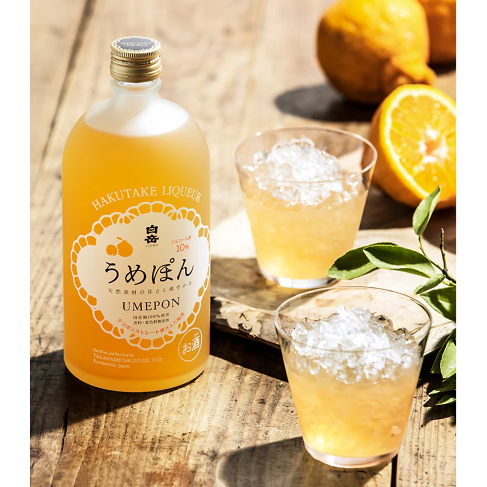Hakutake Umepon Mikan Plum Liqueur 10% ABV – 300ml Bottle - Japanese Citrus & Plum Wine Liqueur - Image 2