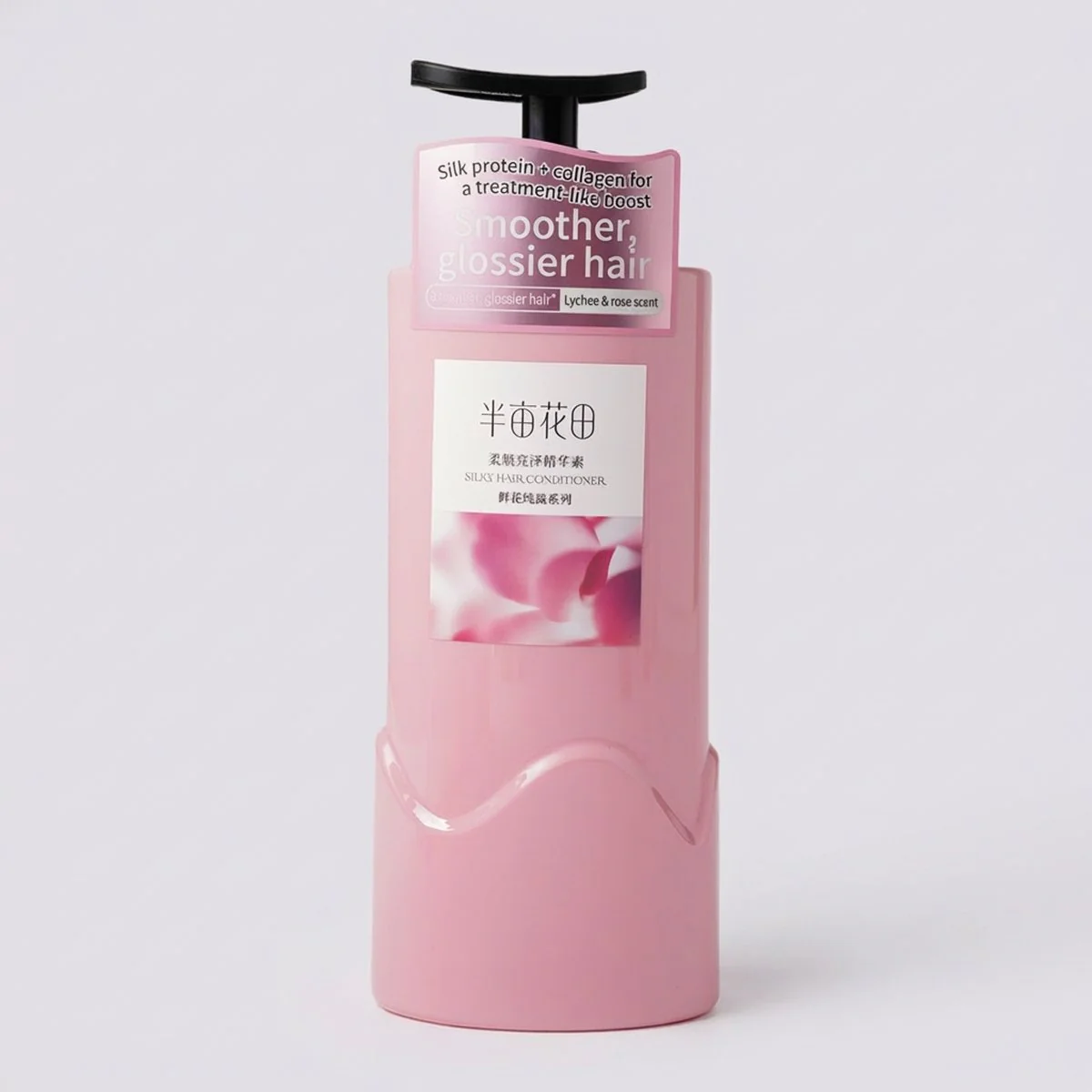 Half Acre Flower Field Silky Hair Conditioner - Smoothing & Shine, Rose Scent 500ml