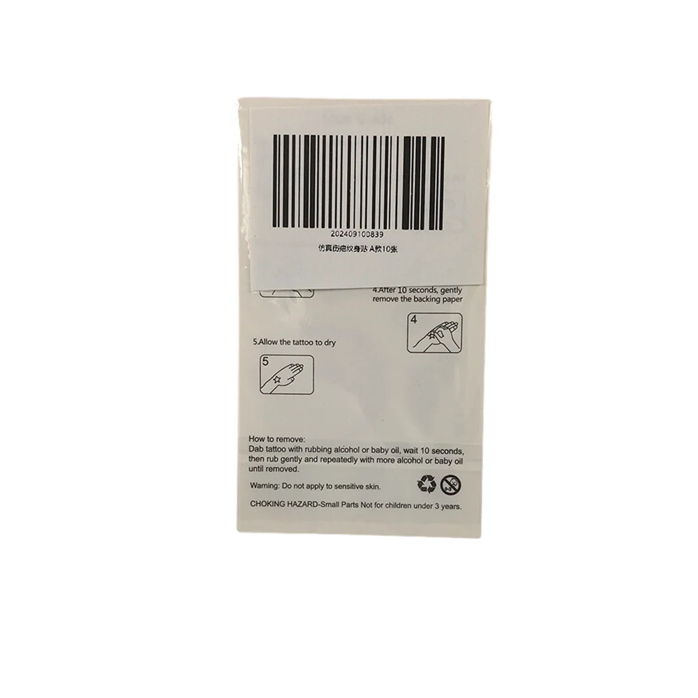 Halloween Realistic Scar Tattoo Stickers - Style A, 10 Sheets - Image 3