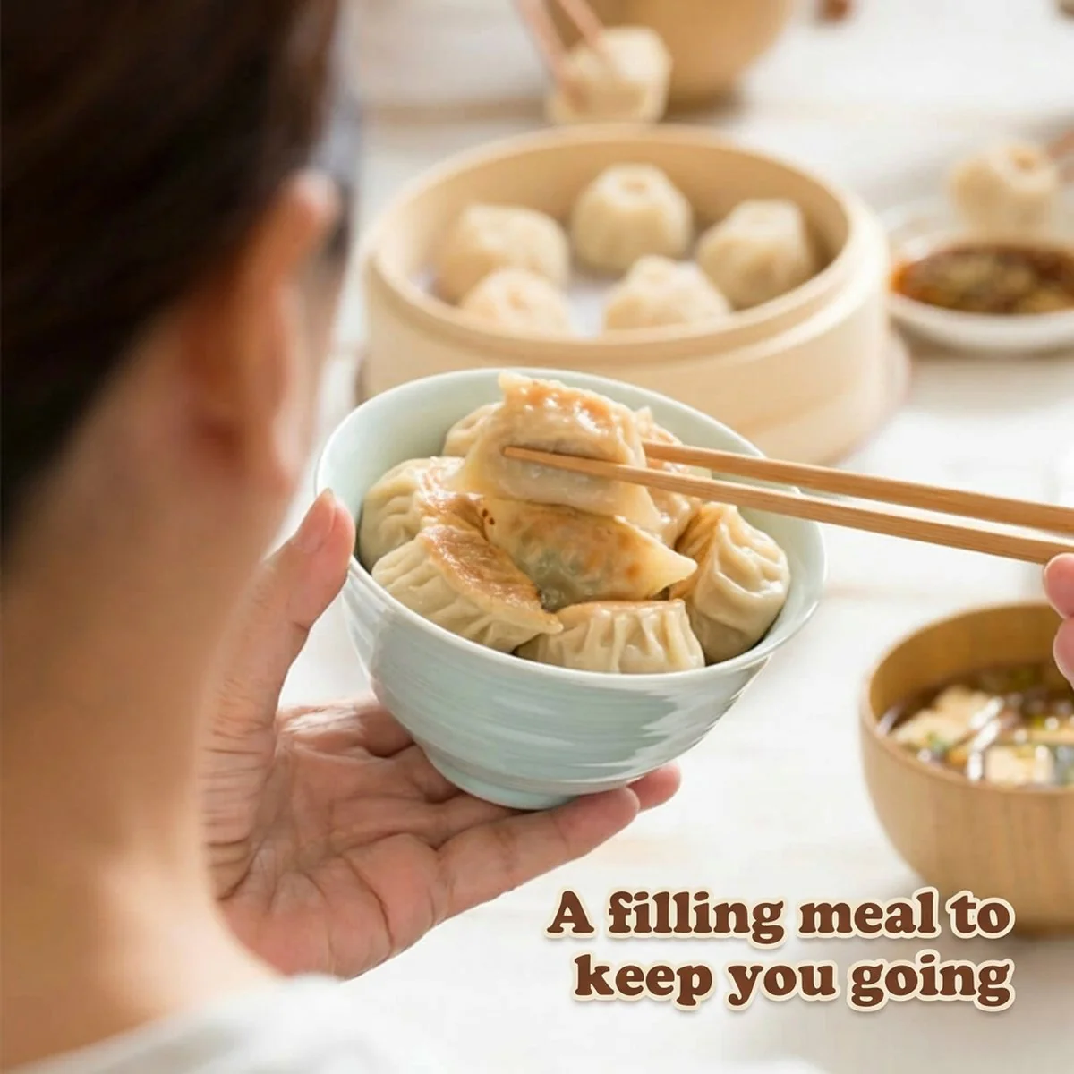 Handmade Pork & Chinese Cabbage Dumplings - 12 Pieces, 360g (Frozen) - Image 2