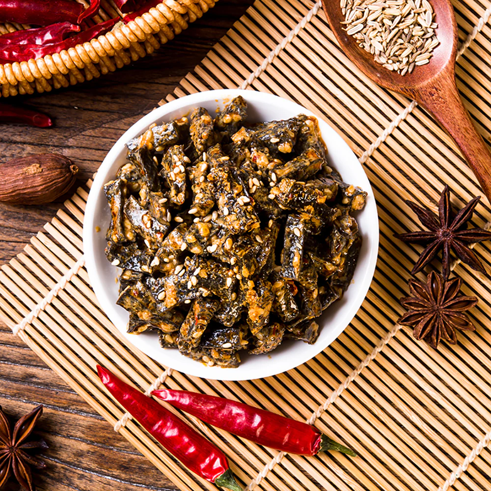 Hanwei Spicy Sesame Oil Beef Tripe - 50g - Image 2