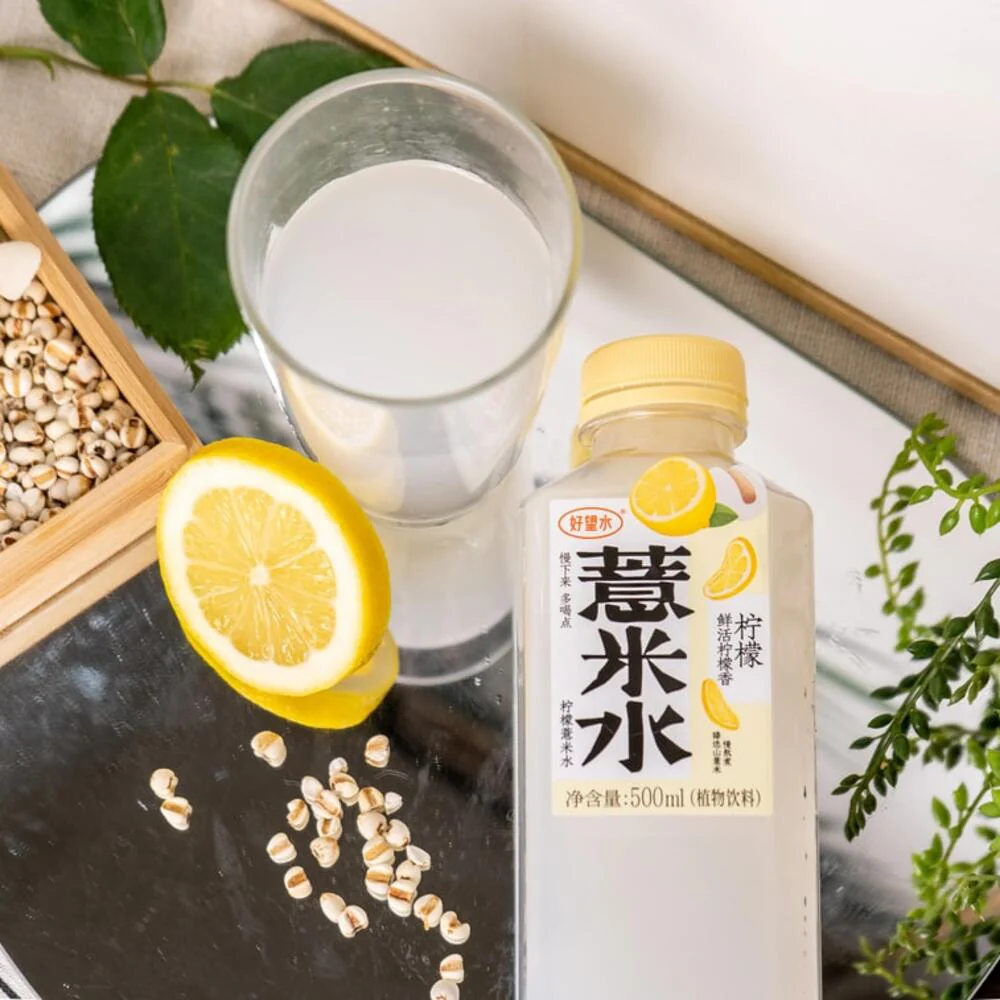 Hao Wang Shui Lemon & Job's Tears Water 500ml – Coix Seed Infused Herbal Drink - Image 4