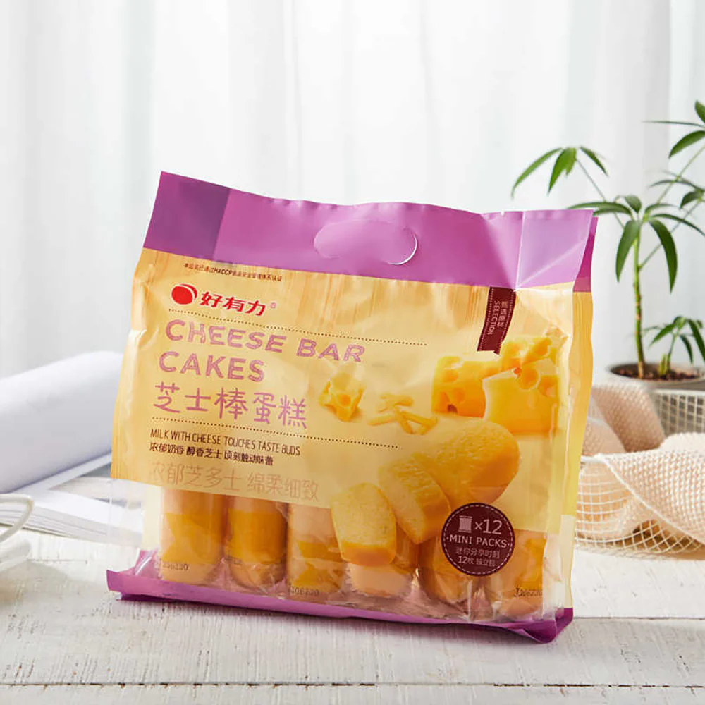 Hao You Li Cheese Bar Cakes - Cheese Flavor, 12 Pieces, 350g - Image 2