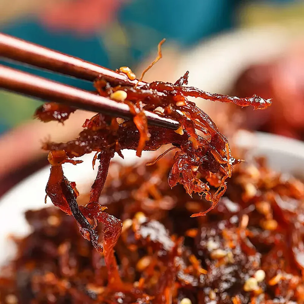 Haobashi Dengying Spicy Plant‑Based Shredded 'Beef' 90g – Sichuan‑Style - Image 4