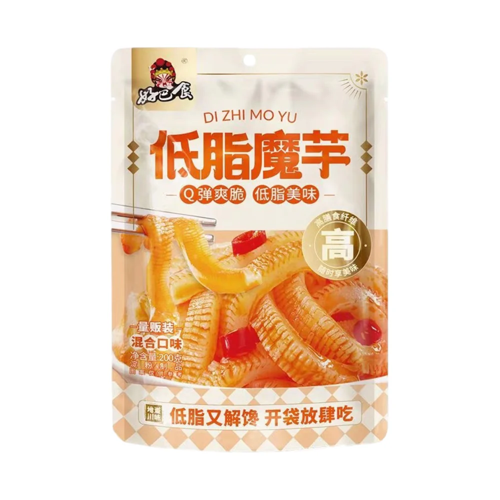 Haobashi Low-Fat Konjac Strips Mixed Flavour Snack 200g