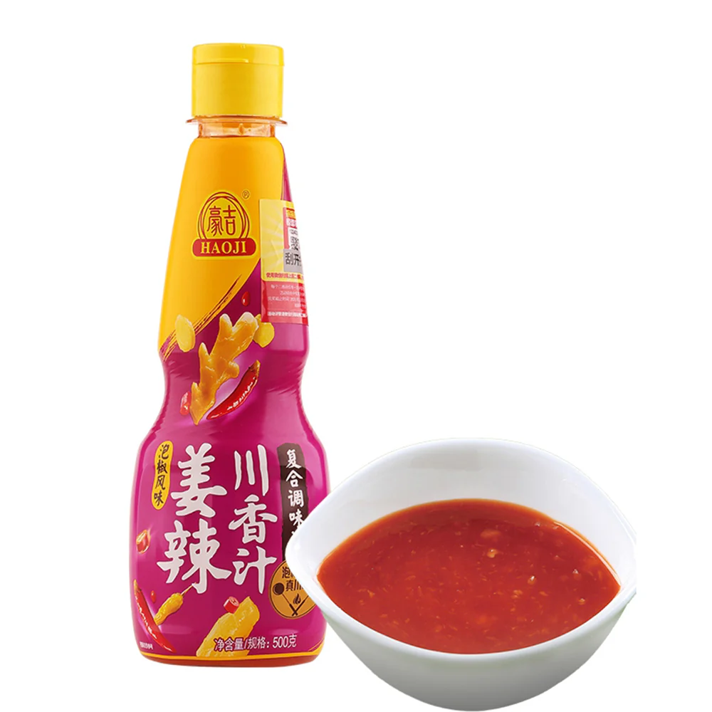 Haoji Spicy Ginger Sichuan Sauce with Pickled Pepper Flavor - 500g