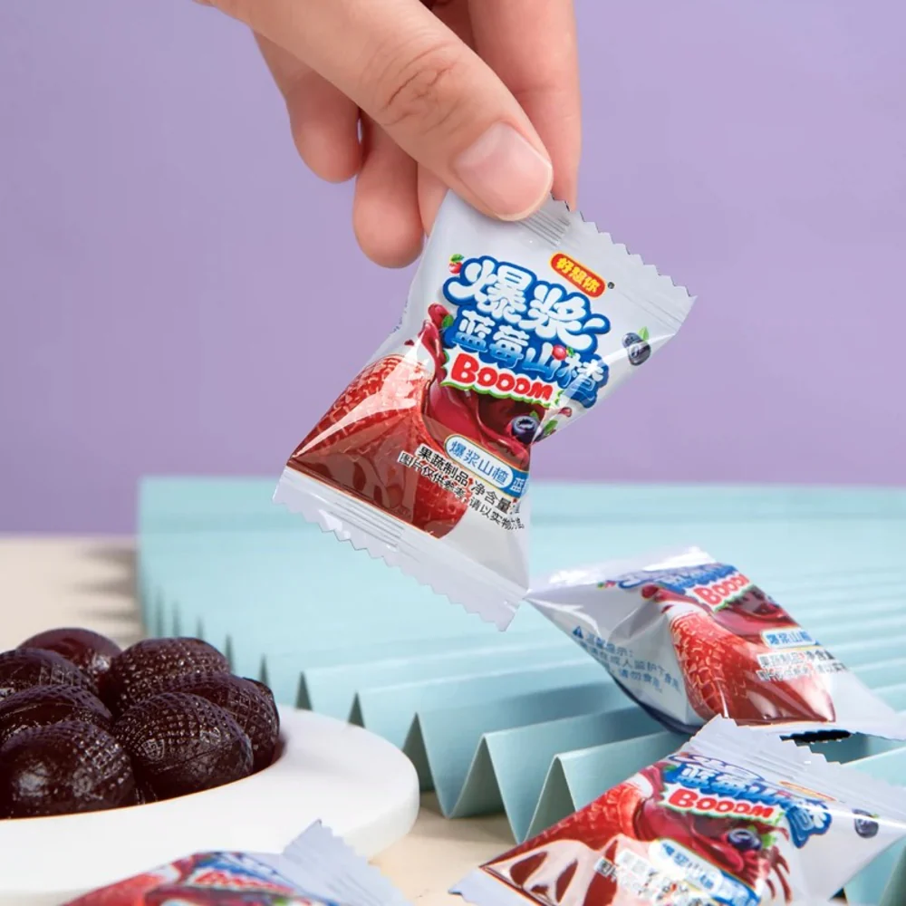 Haoxiangni Booom Blueberry-Filled Hawthorn Snack - 100g - Image 3