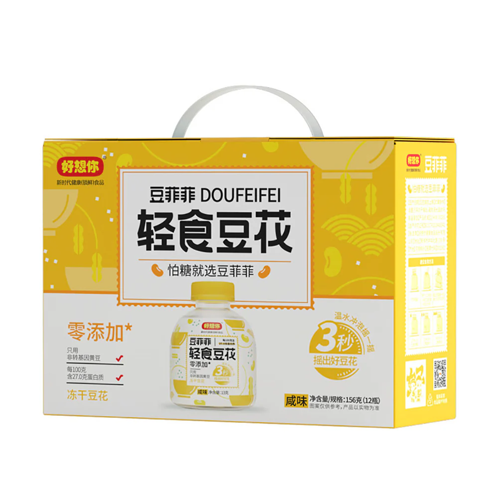 Haoxiangni Doufeifei Light Tofu Pudding - 12 Bottles, 156g Each