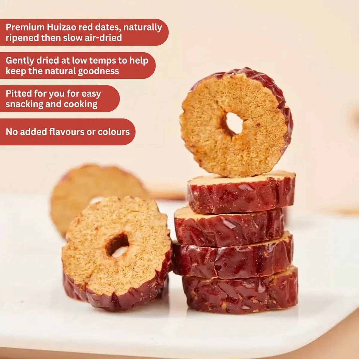 Haoxiangni Dried Red Date Slices - 200g - Image 2