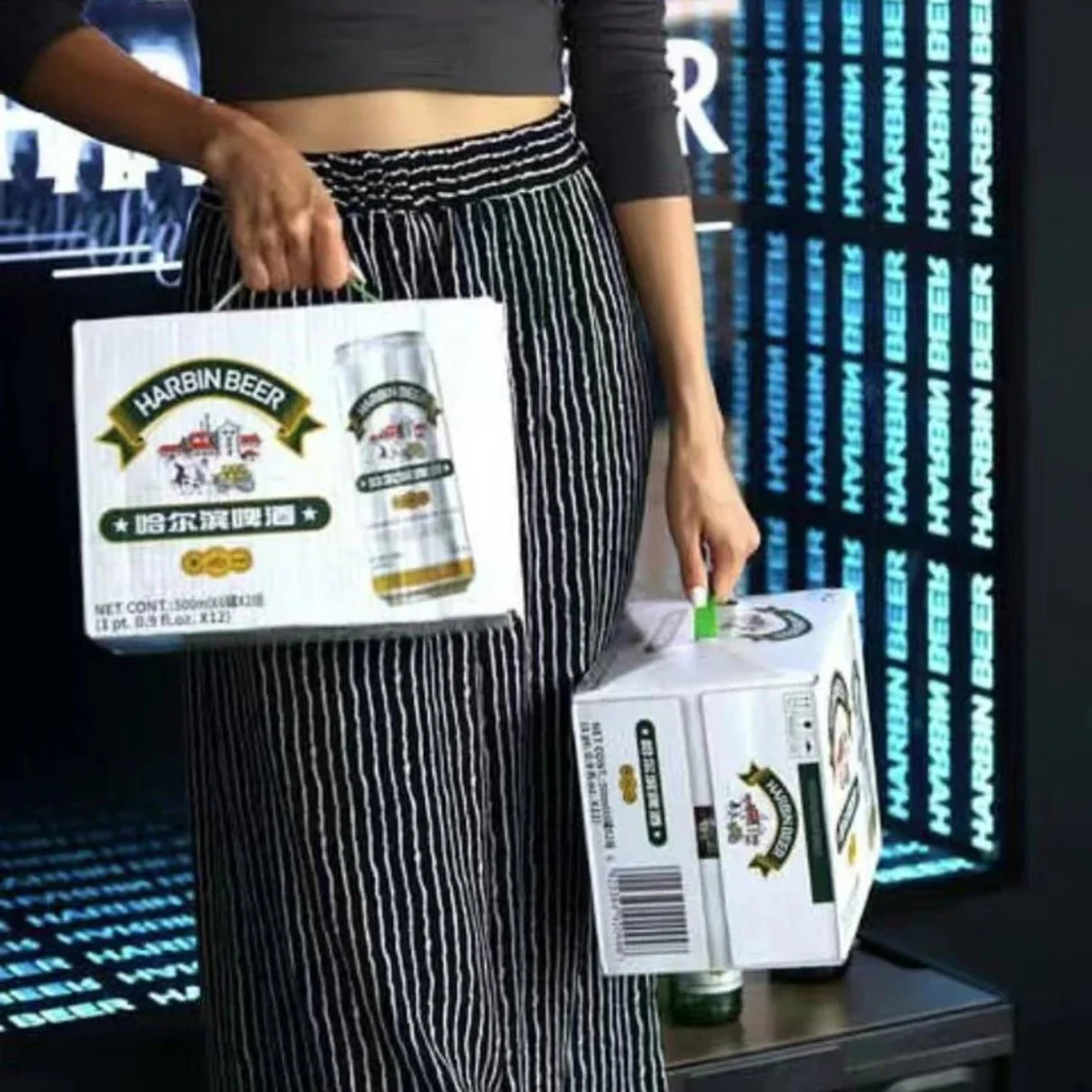 Harbin Beer 5% Alcohol - 500ml x 12 Bottles - Image 2