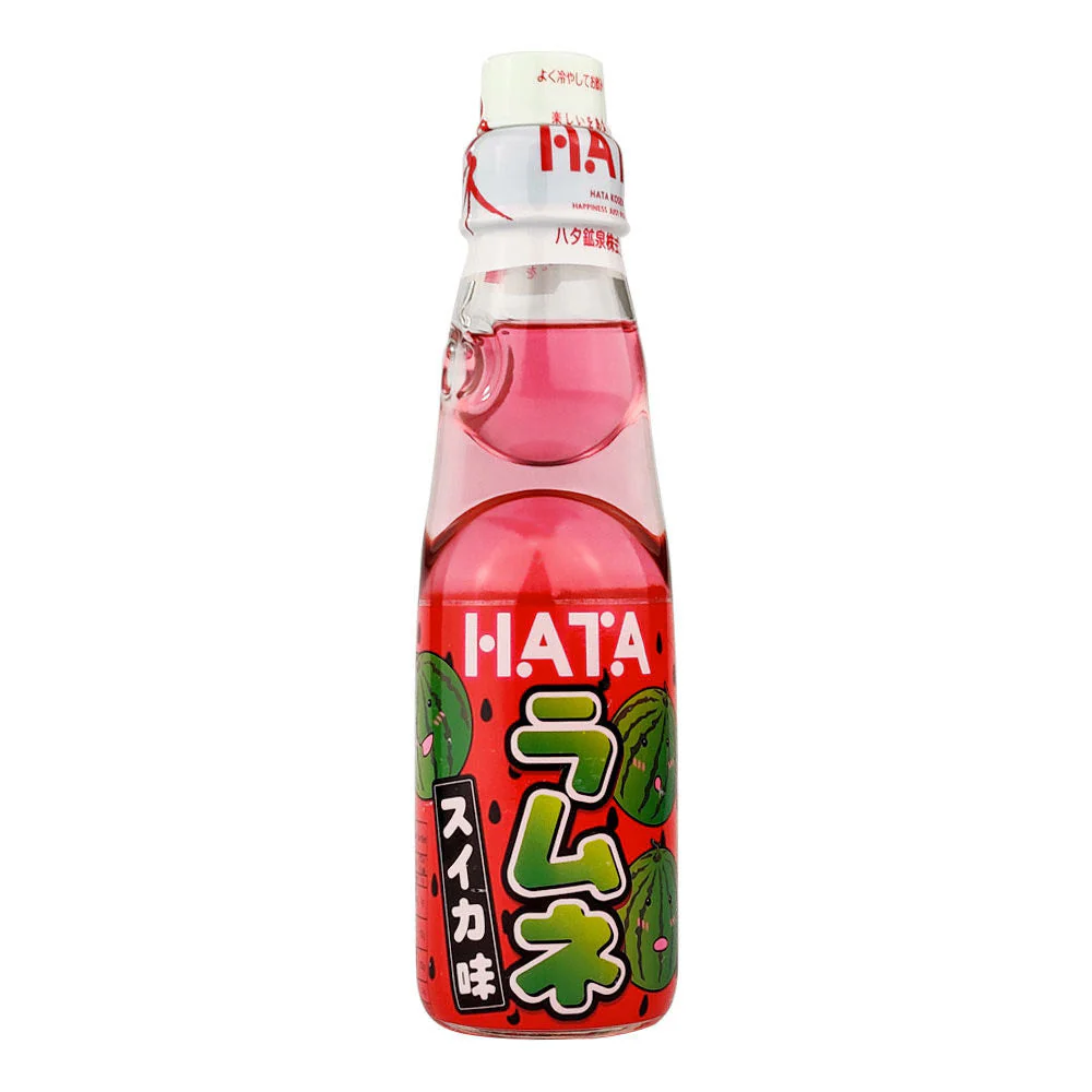Hata Ramune Soda Salted Watermelon Flavor - 200ml X2