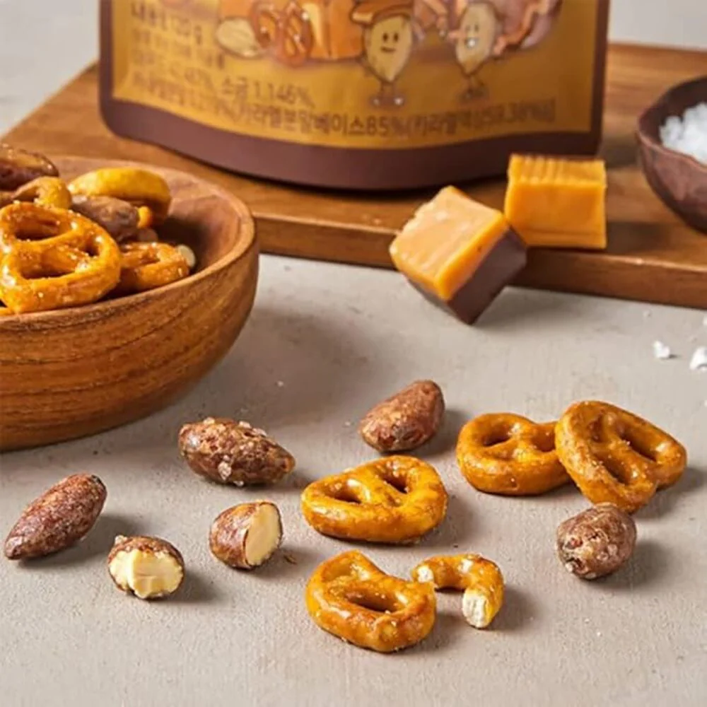 HBAF Caramel Salted Almond & Pretzel Snack Mix 120g - Image 2