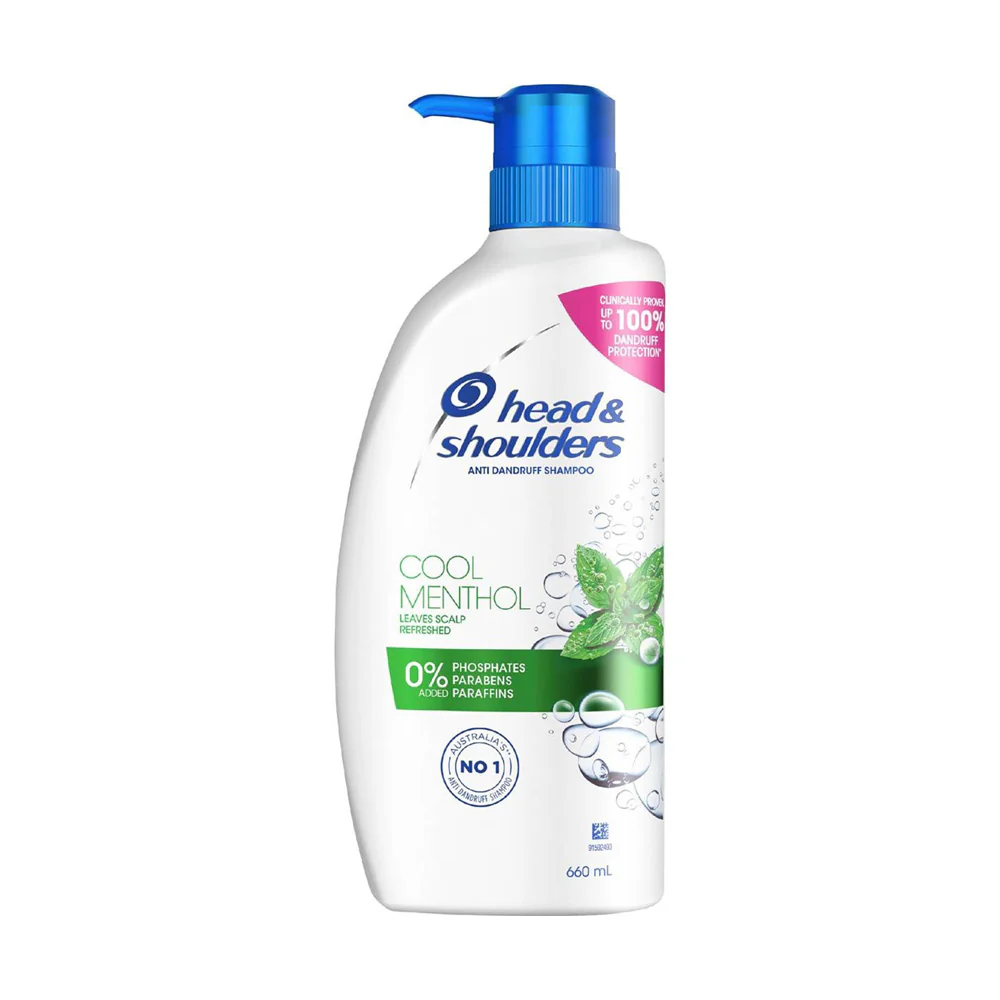 Head & Shoulders Cool Menthol Anti-Dandruff Shampoo 660ml