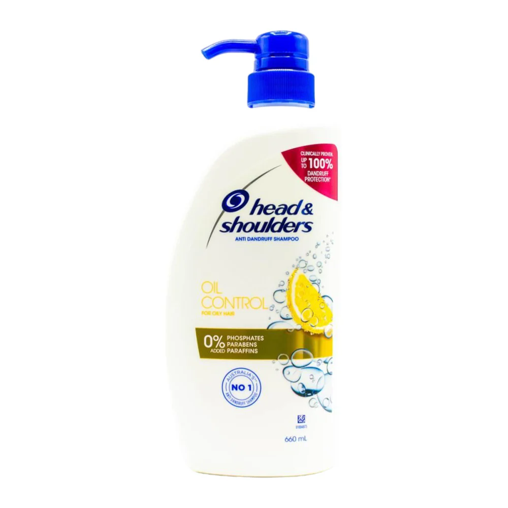 Head & Shoulders Oil Control Anti-Dandruff Shampoo for Oily Hair 660ml