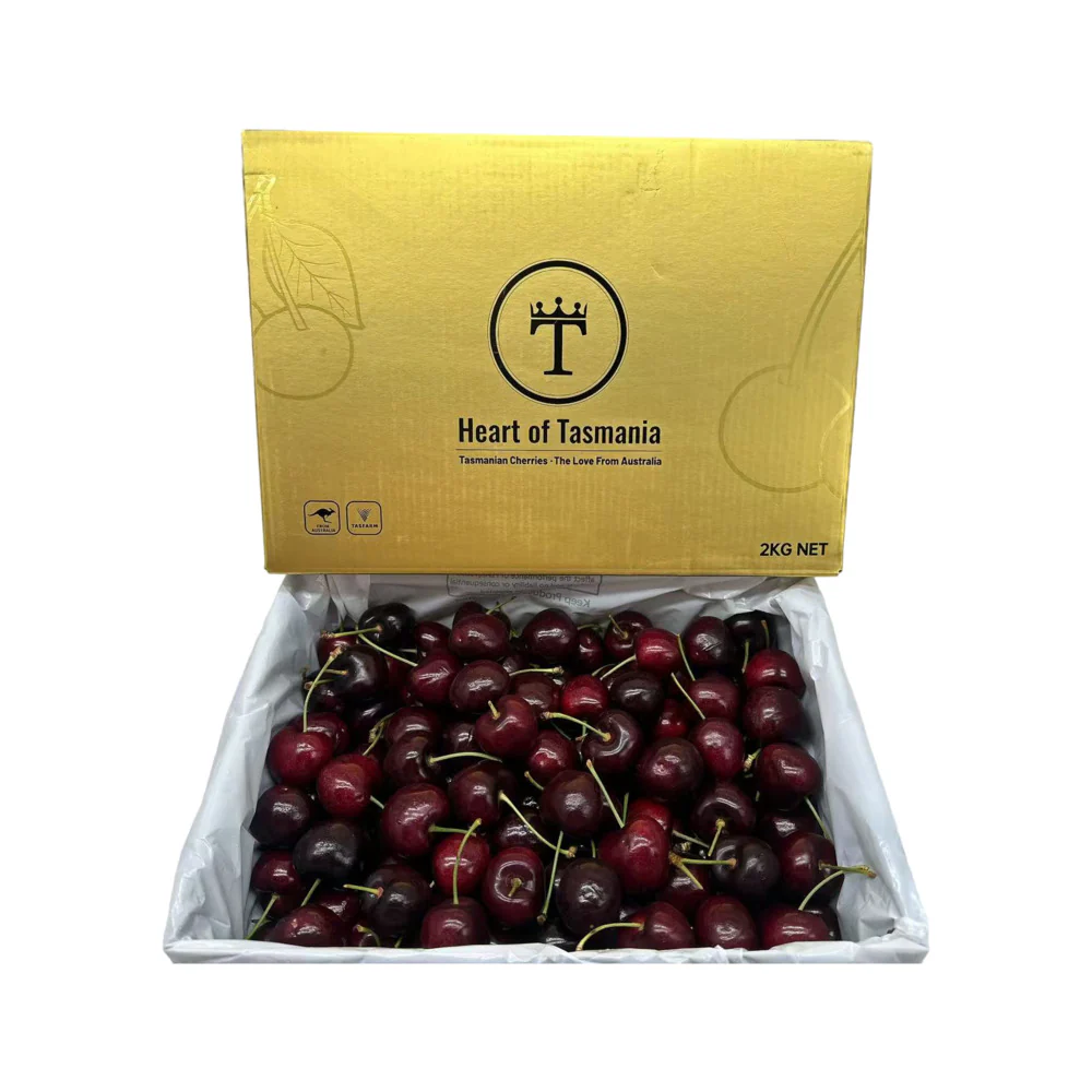 Heart of Tasmania Lapin Cherries Gift Box 2kg (30mm+)