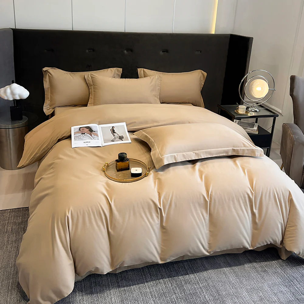 Heartin Khaki 4-Piece Bedding Set (Double) – Gift Box - Image 3