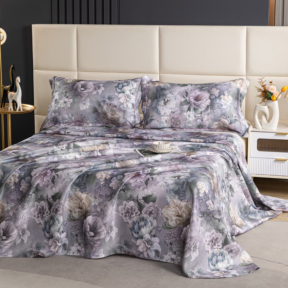 Heartin Machine Washable Soft Bedding Set - Danxi (1 Soft Sheet + 2 Pillowcases) - Image 2