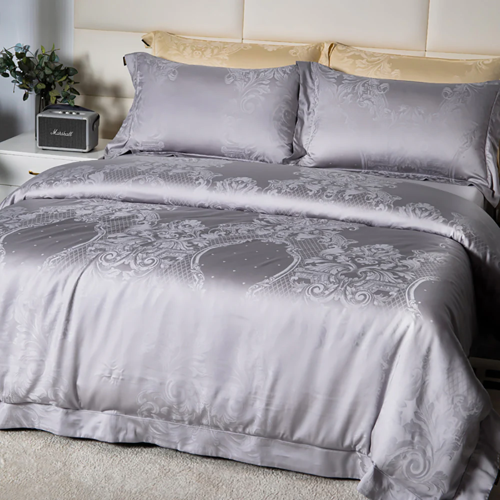 Heartin Navilite Bedding Set Moonlight Gray Queen with 2 Free Pillows - Image 3