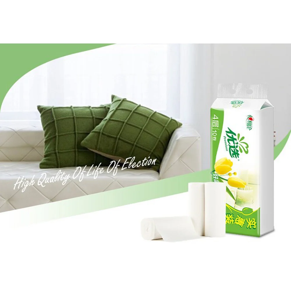 Hearttex Premium Tulip Series Coreless Toilet Paper Roll, 70g x 10 Rolls - Image 2