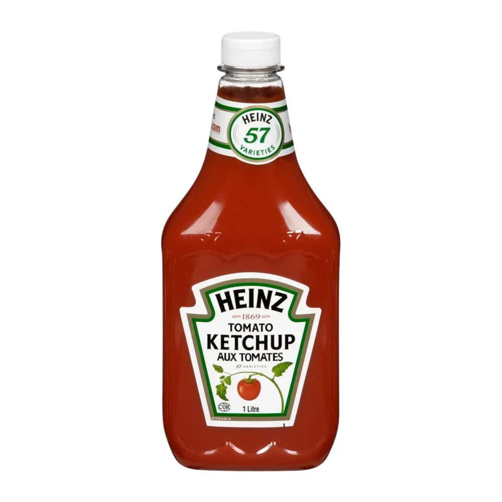 Heinz Tomato Ketchup 1 Litre – Classic Table Sauce for Burgers, Fries & BBQ