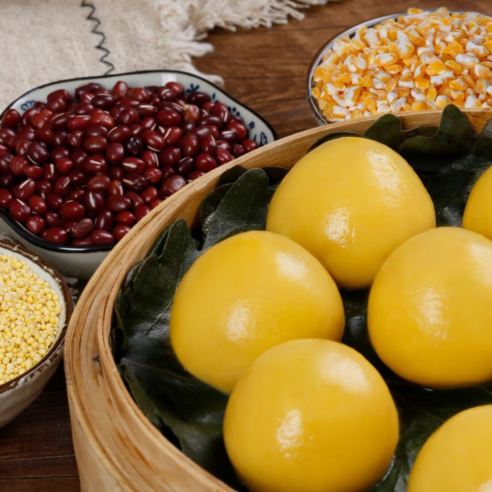 Hema Bakery Low GI Yellow Millet Red Bean Sticky Buns 200g - Image 2