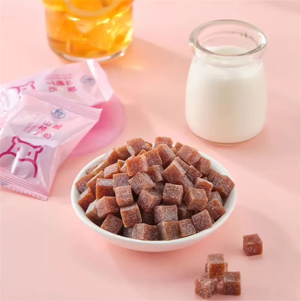 Hema Diced Hawthorn with Yoghurt 208g - Yoghurt Hawthorn Fruit Jelly Cubes - Image 2