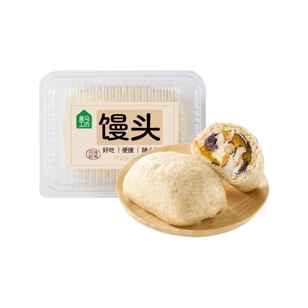Hema Five-Grain Filled Mantou Steamed Buns (Frozen) 200g