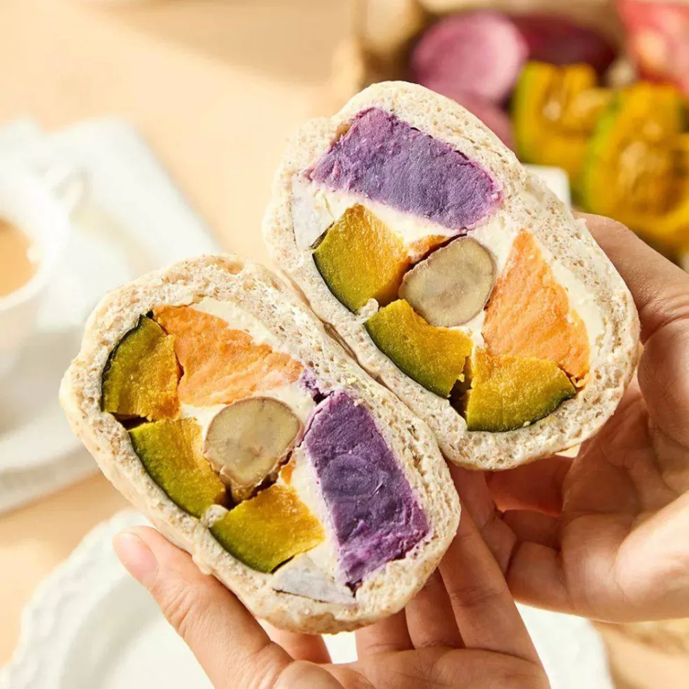Hema Five-Grain Filled Mantou Steamed Buns (Frozen) 200g - Image 2