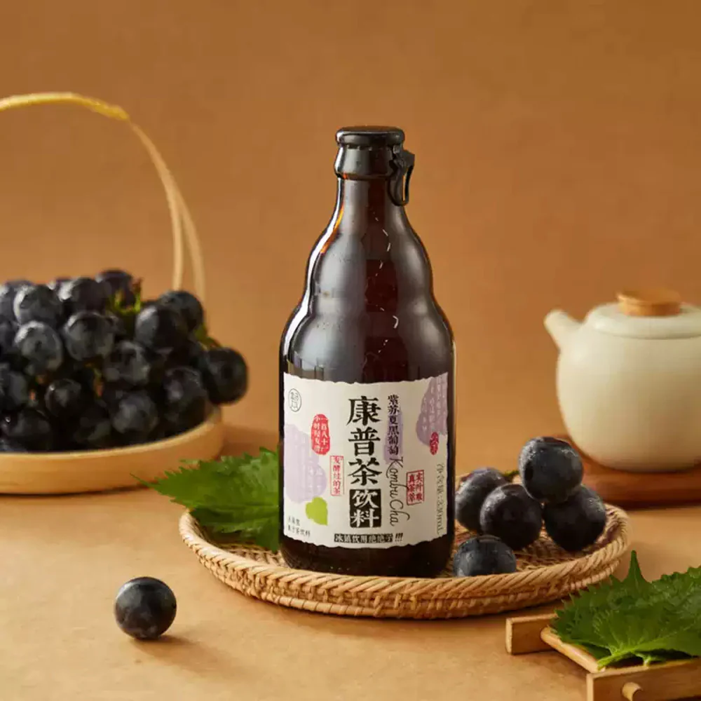 Hema Perilla & Summer Black Grape Kombucha Drink 330ml – Case of 20 - Image 2