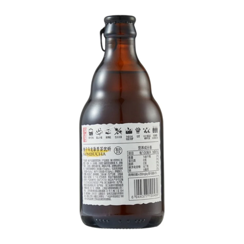Hema Yuzu Oolong Kombucha Drink 330ml x 20 Bottles - Image 2