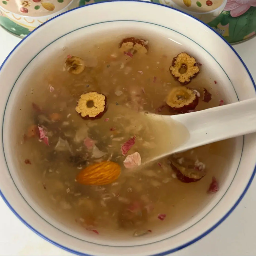 Heshenglong Daily Nut Jujube Tremella Lotus Root Soup - Low Sugar, 500g - Image 3