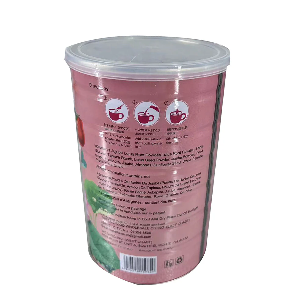Heshenglong Daily Nut Jujube Tremella Lotus Root Soup - Low Sugar, 500g - Image 5
