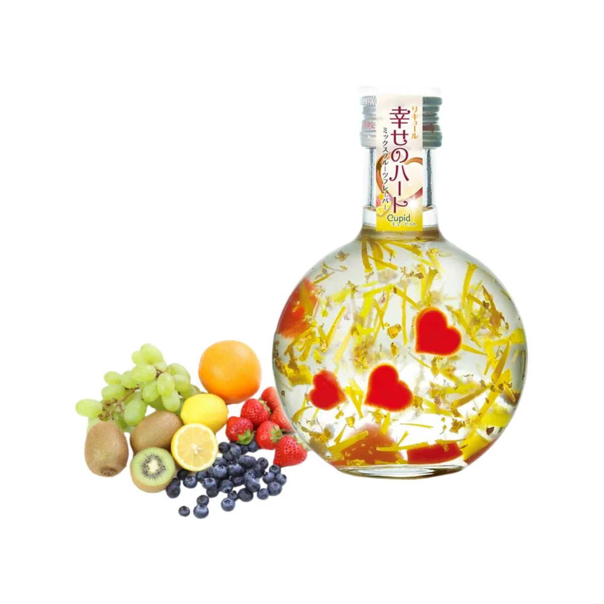 Hoken Cupid Fruit Liqueur with Edible Gold Flakes (9% ABV) – 296 ml - Image 2