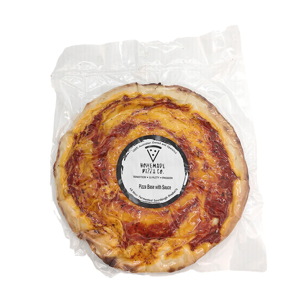 Homemade Pizza Base with Sauce - 280g - Image 2