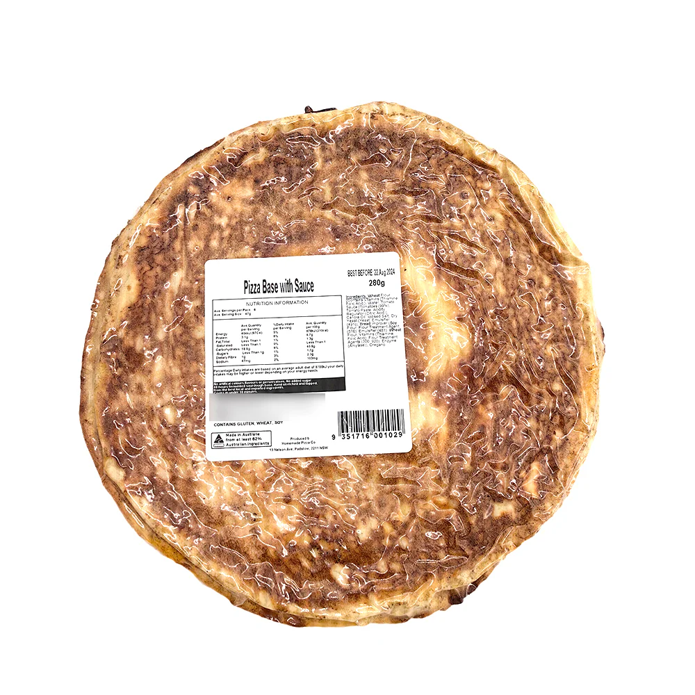 Homemade Pizza Base with Sauce - 280g - Image 3