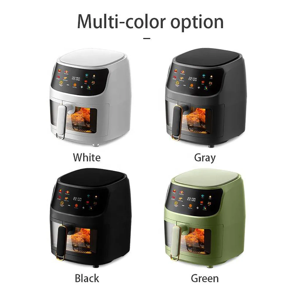HomeTech Large Capacity Visible Air Fryer 8L - Image 2