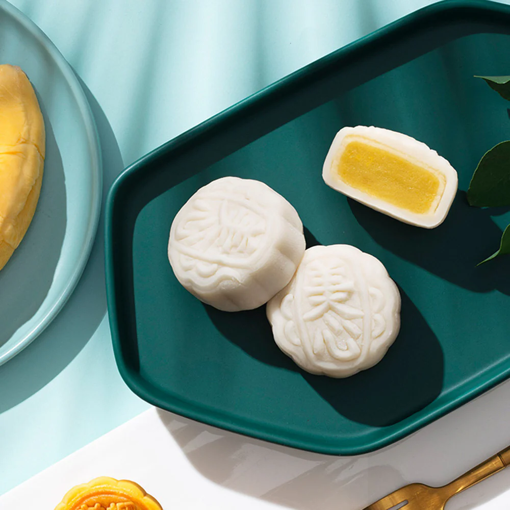 Hong Kong Mei-Xin Snowy Mooncakes D24 Musang King Durian Gift Box - 4 Pieces, 120g - Image 4