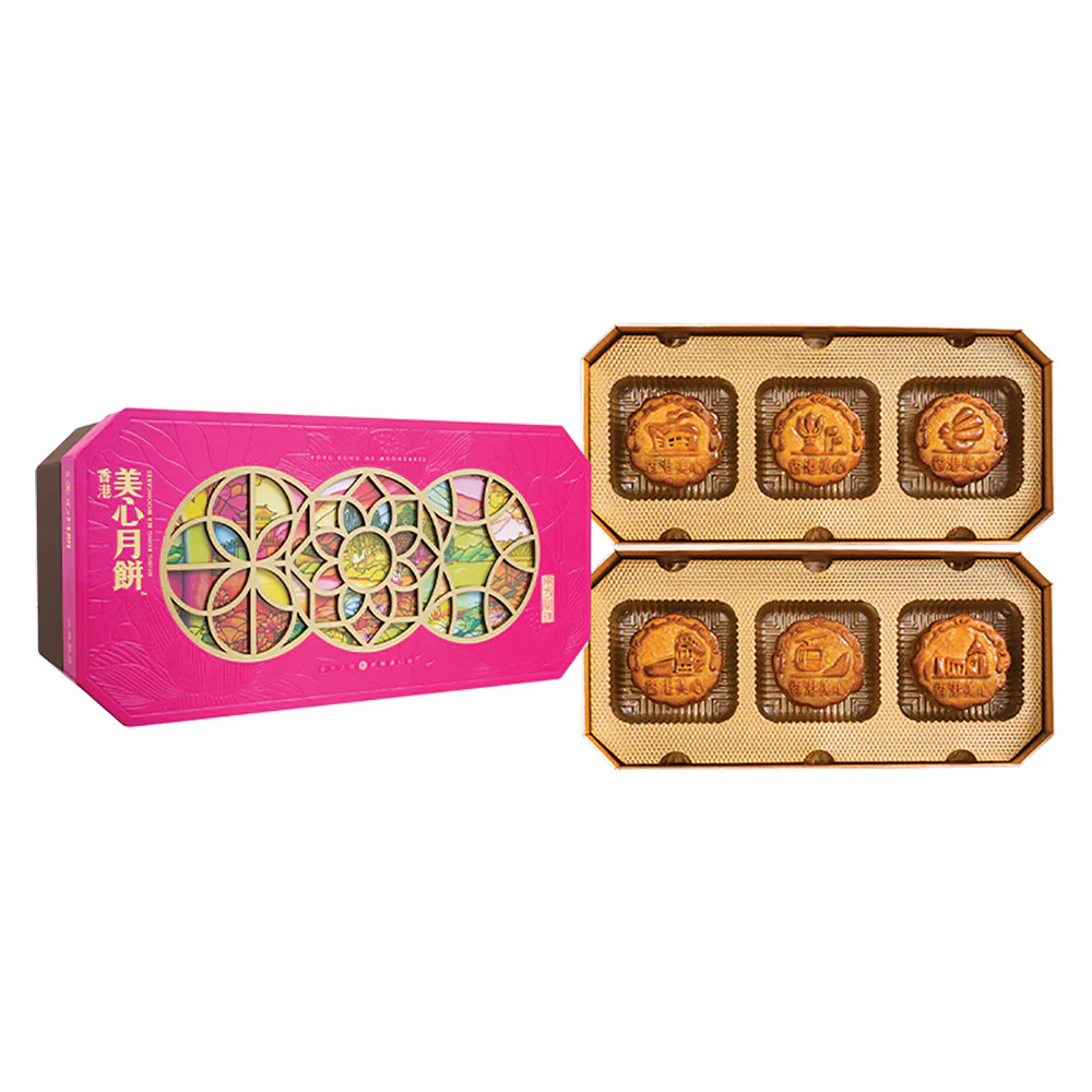 Hong Kong MX Maxim's Mooncakes Oriental Pearl Gift Box - 6 Pieces, 660g