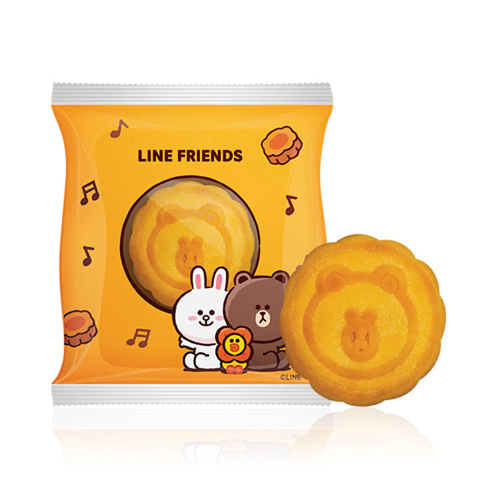 Hong Kong MX x Line Friends Radio Mooncake Giftbox (Creamy Custard Mooncake) - 4 Pieces, 600g - Image 3