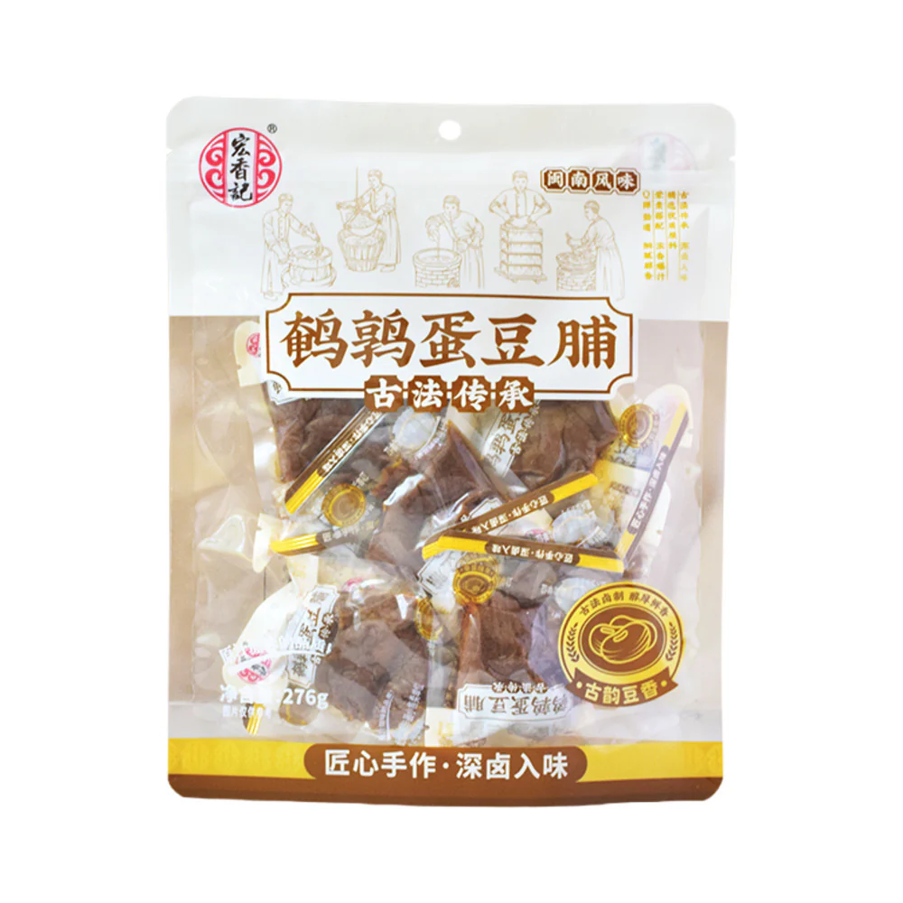 Hong Xiang Ji Quail Egg & Braised Tofu Snack 276g