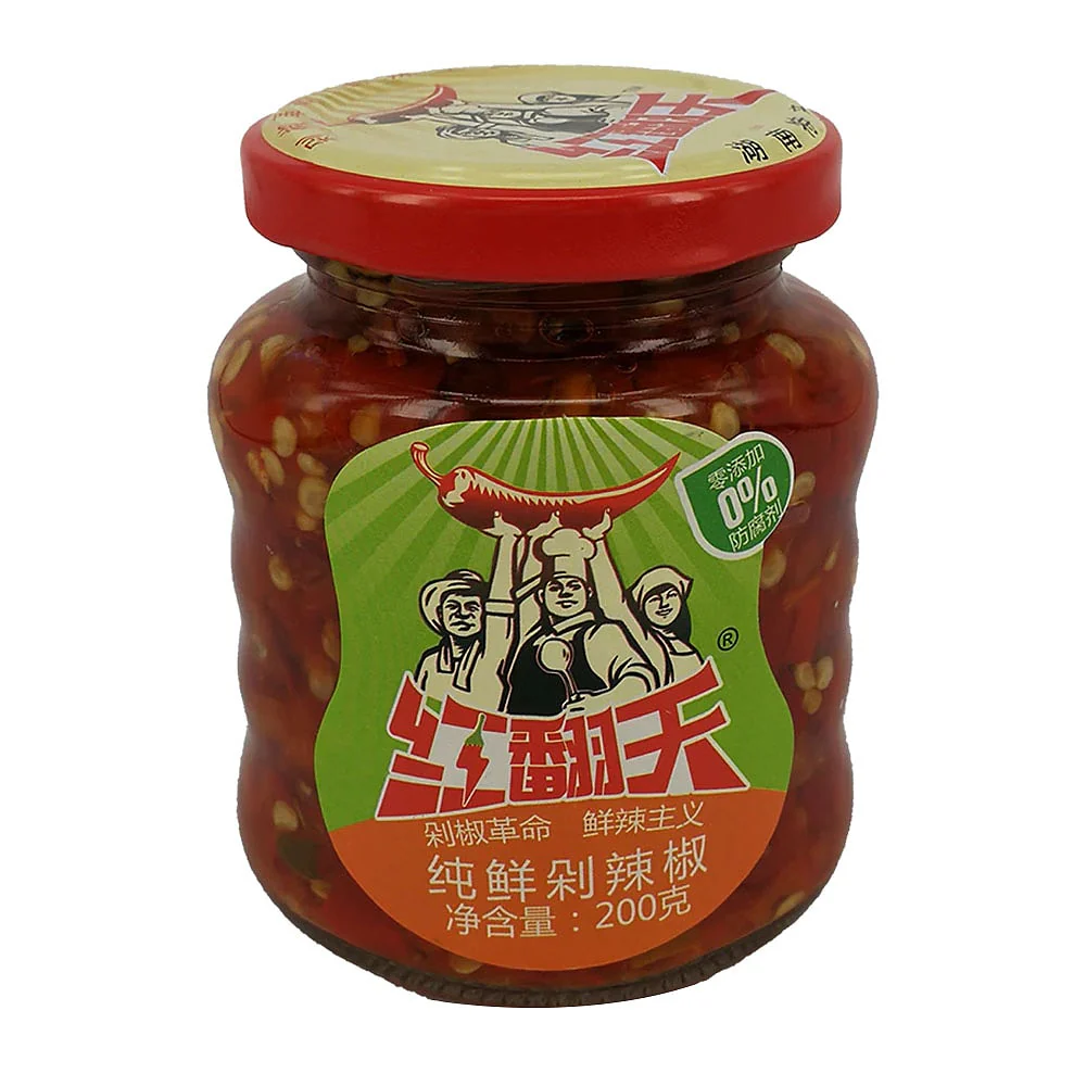 Hongfantian Pure Fresh Chopped Chili - 200g