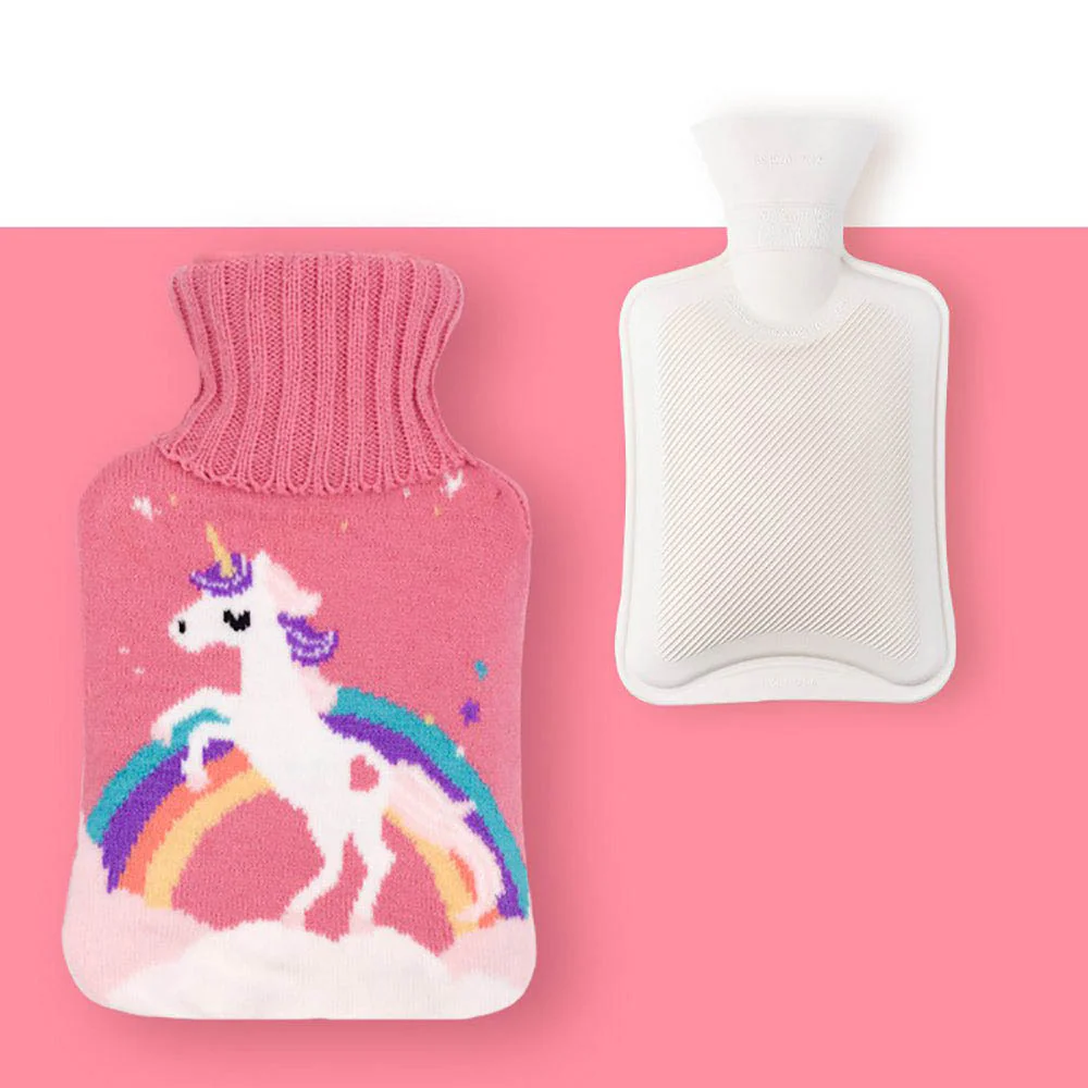 Hot Water Bottle with Knitted Cover - 1L - Image 5