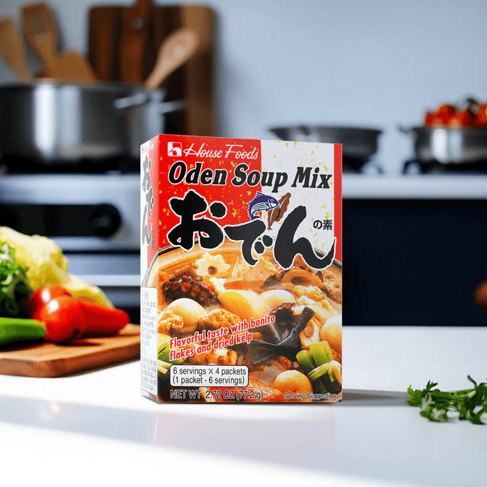 House Foods Oden Soup Mix 77.2g - Japanese Hot Pot Broth with Bonito & Kelp - Image 2